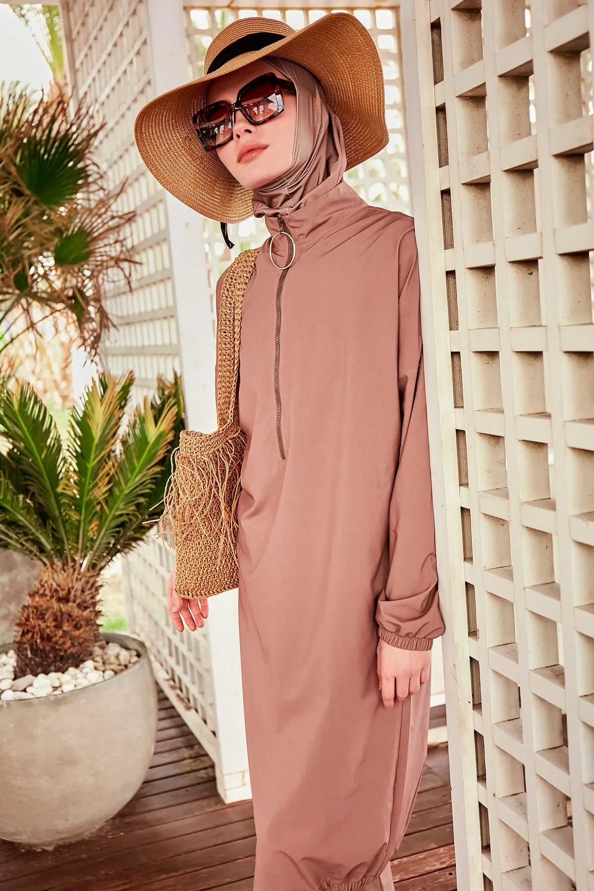 Woven Mink Burkini Modest Swimwear M2405, photo 4