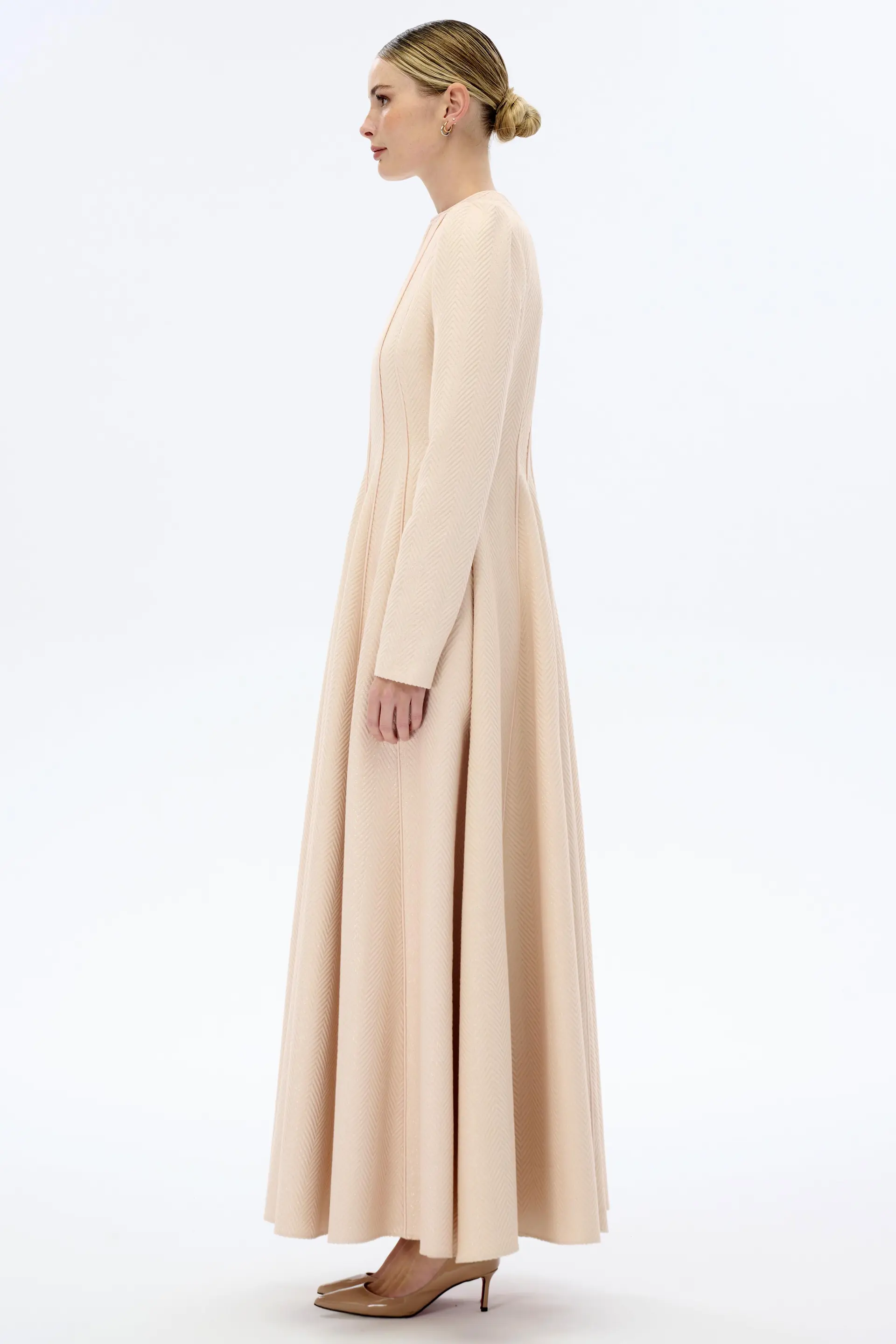 SİMLİ BİYELİ ELBİSE Pembe, photo 3