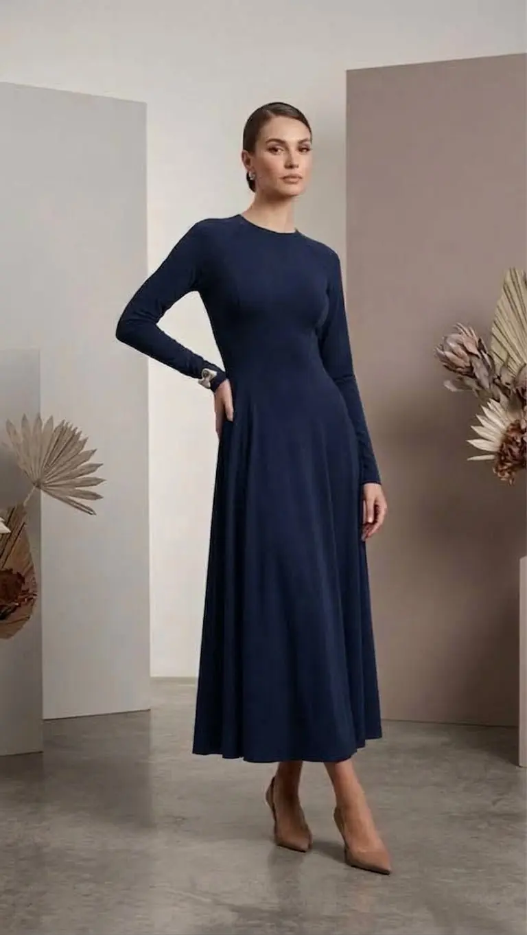 MASAR — Raglan Jersey Dress

Available in Black, Maroon, Dark Blue and Teal Blue, photo 3