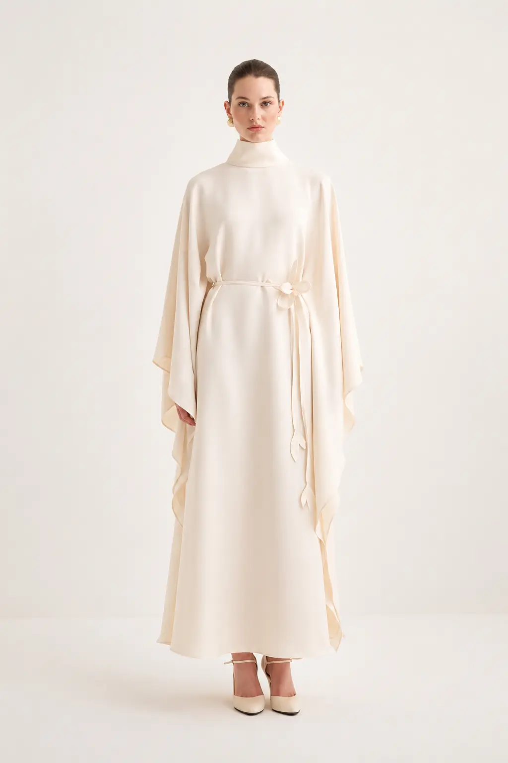 Elenor Kaftan Dress – Cream