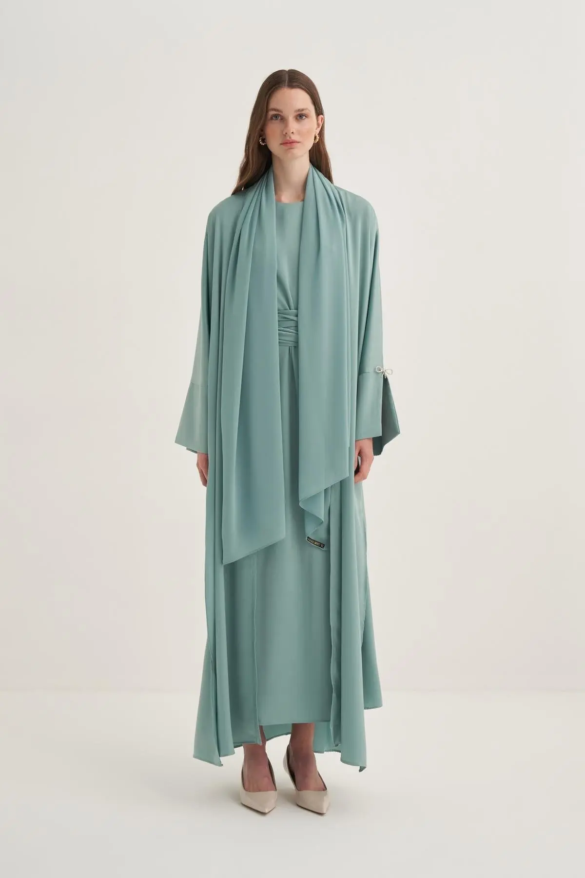 Mira Abaya Set – Mint