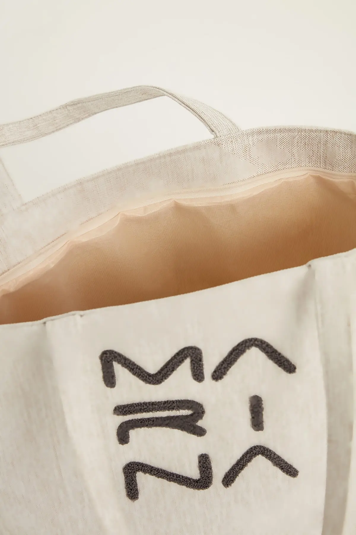 Cream Beach Bag with Zipper CA2501-3, photo 4