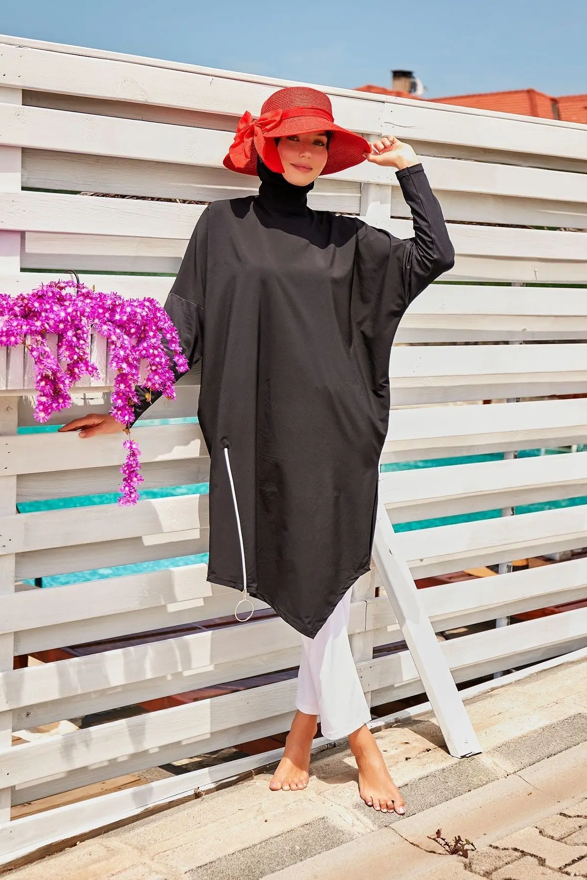 Lycra Black Burkini Modest Swimwear M2318, photo 3