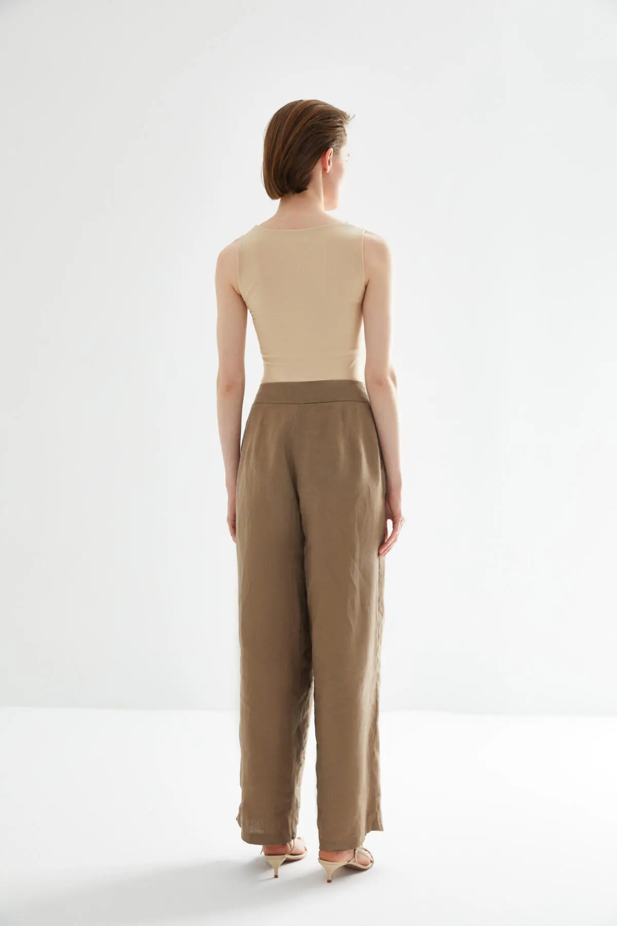 PİLELİ KETEN PANTOLON, photo 2