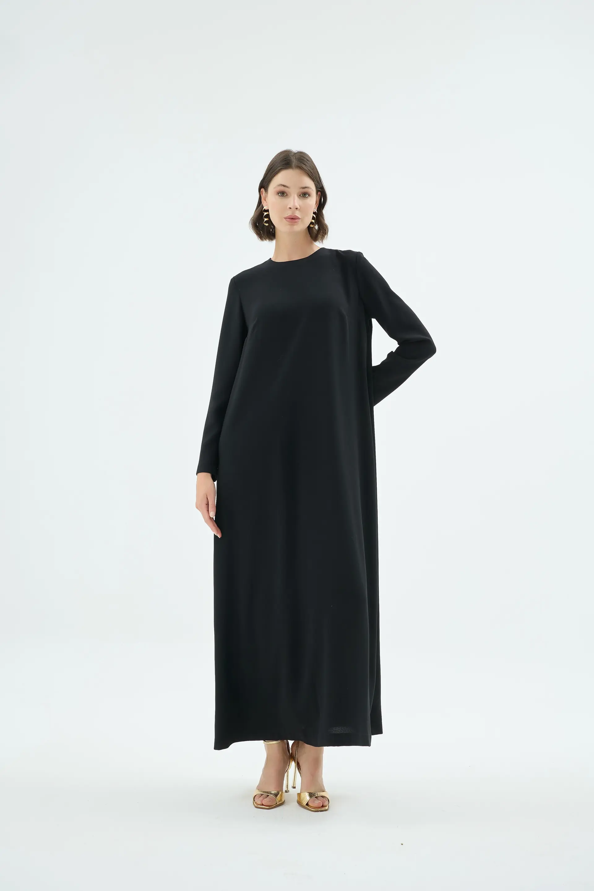 Karla Minimal Maxi Dress – Black, photo 3