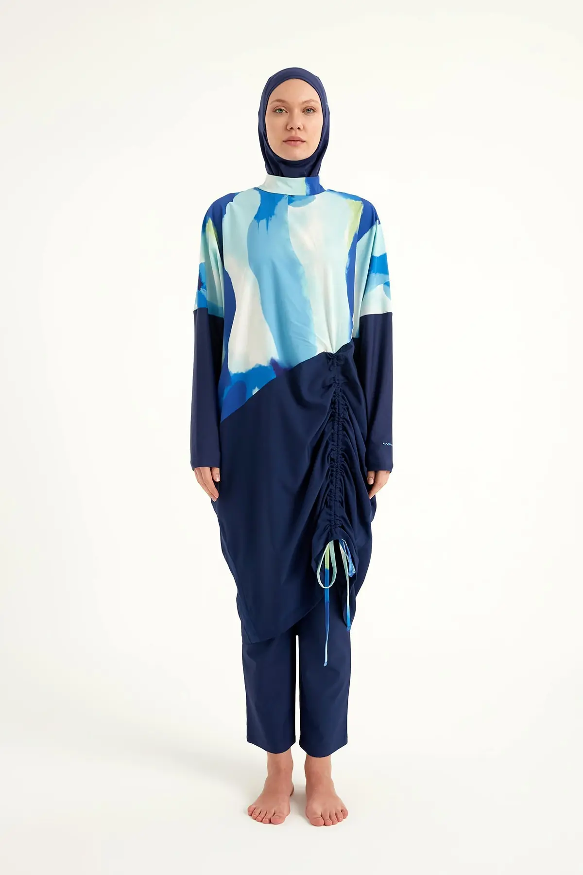 Navy Full Coverage Modest Swimwear Burkini Set M2513, photo 5