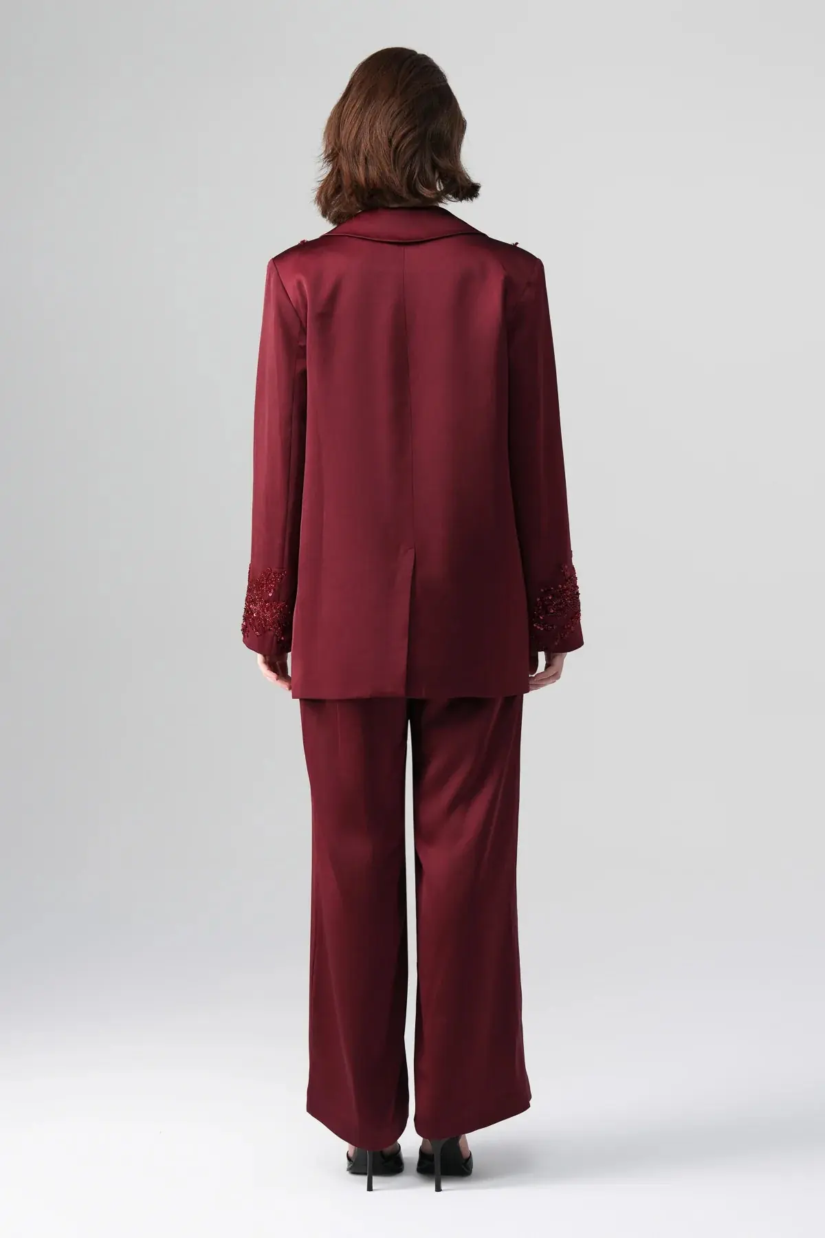 Valessa Embellished Suit – Bordeaux, photo 7