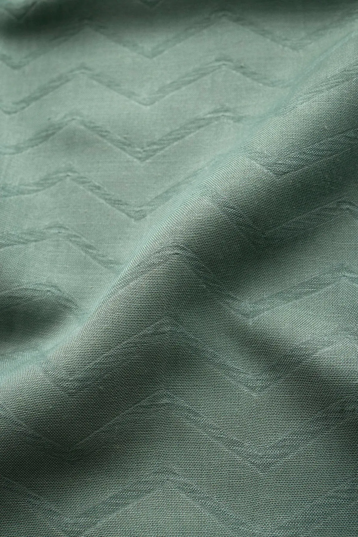 NOA SOFT Zigzag Pattern Shawl – Soft Green, photo 3