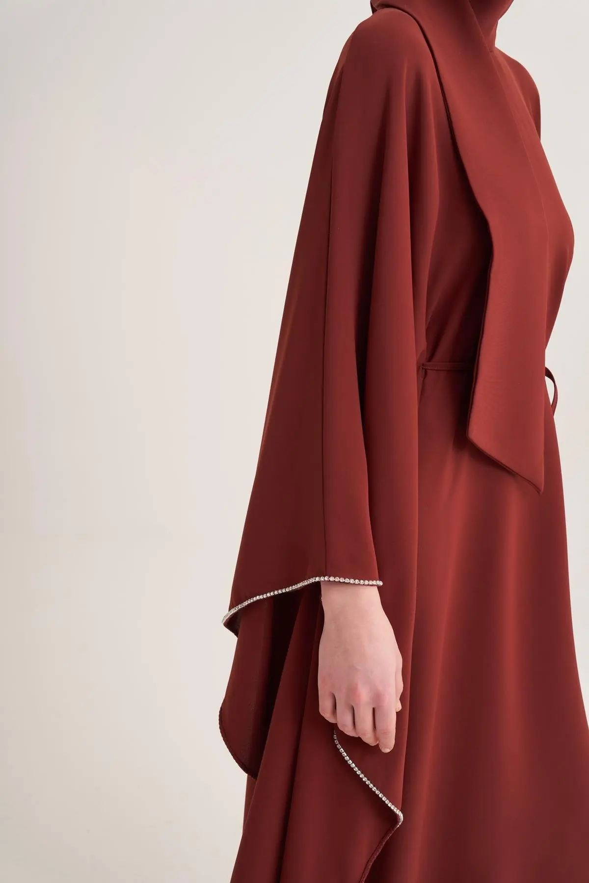 Lilah Evening Kaftan – Terracotta, photo 2