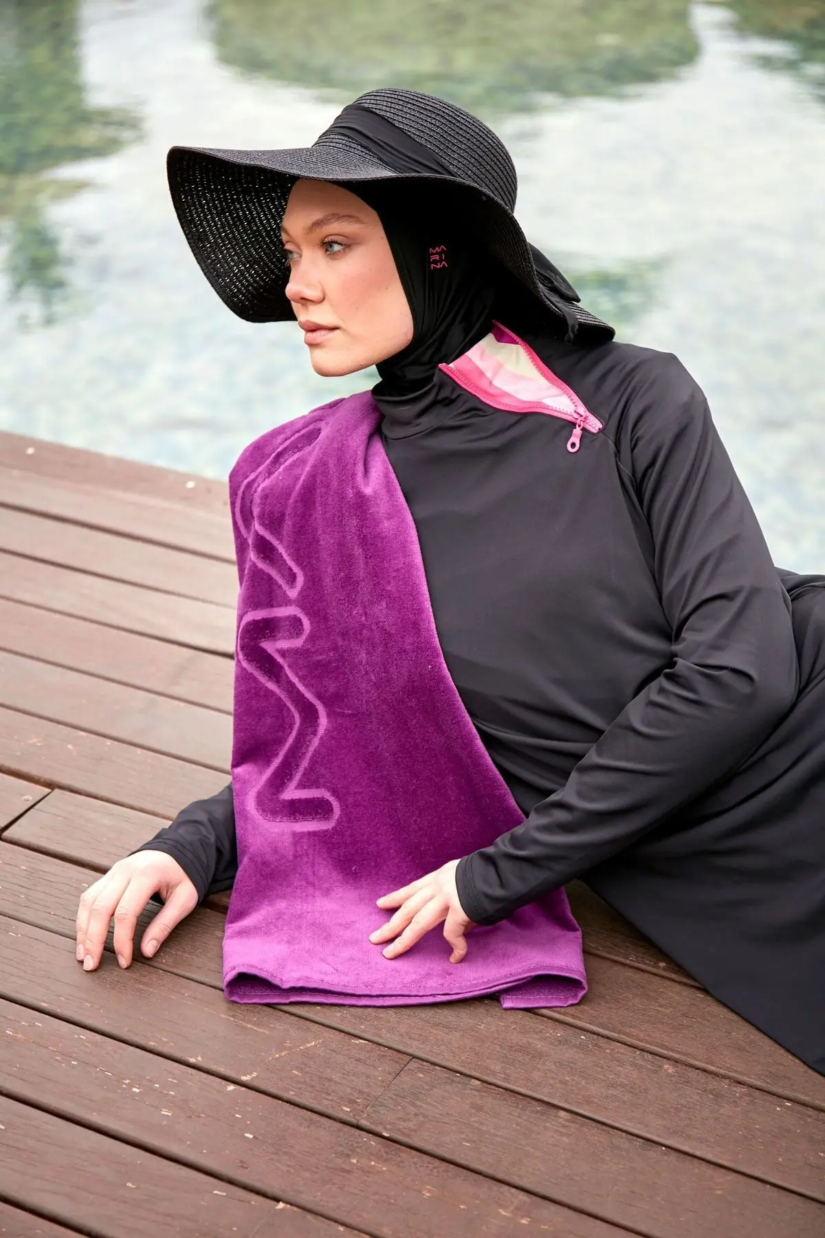 Purple Beach Towel PH23-18034, photo 2