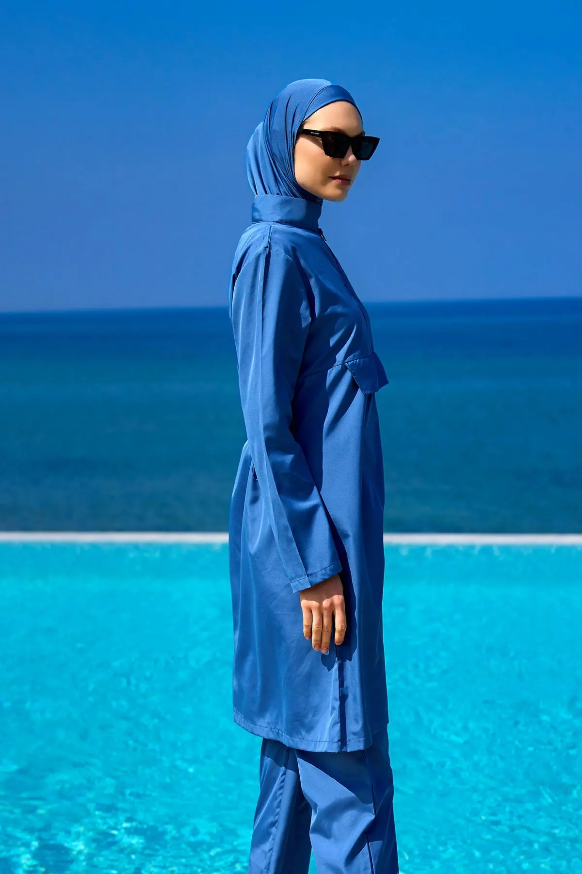 Andalus Indigo Full Coverage Burkini Set for Women A2503-6, photo 3