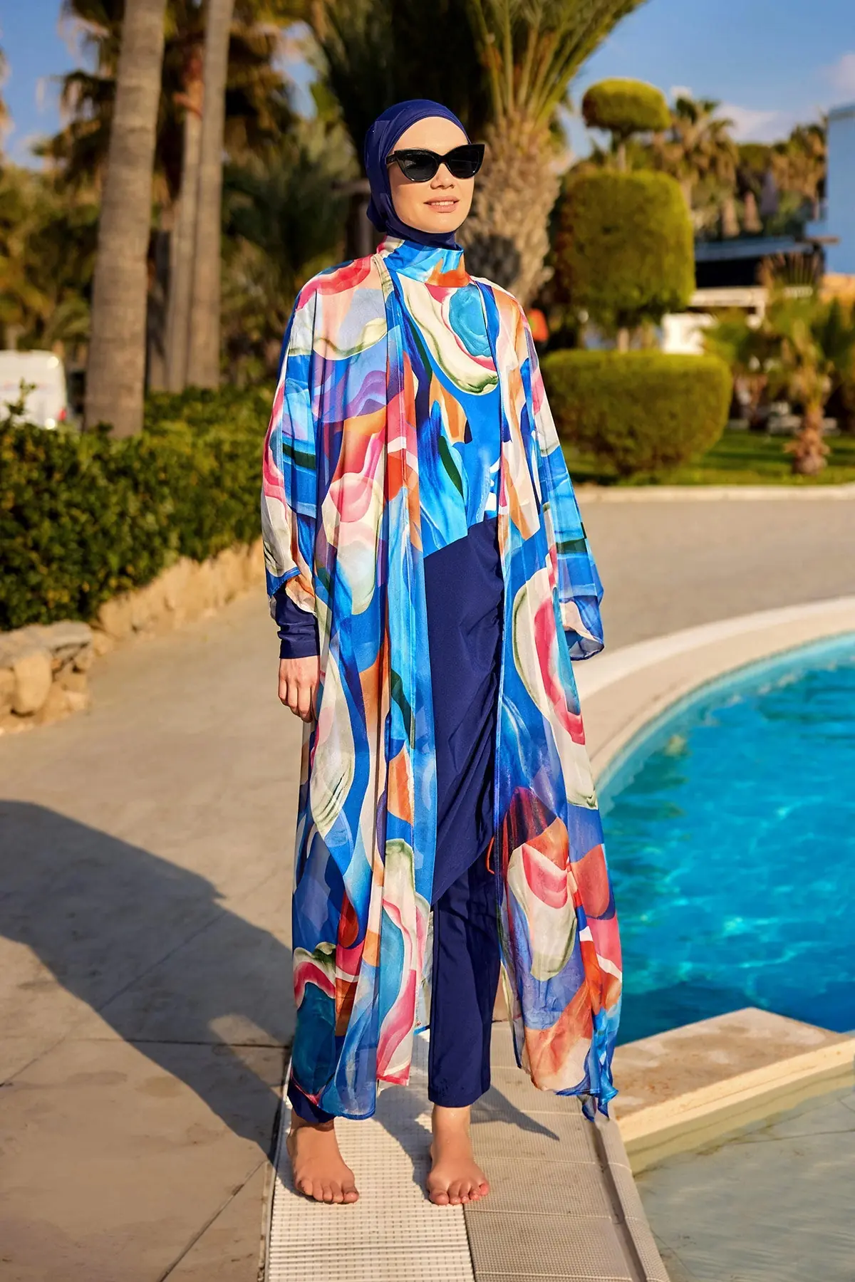 Marina Silk-Touch Kimono - Multicolor, photo 2