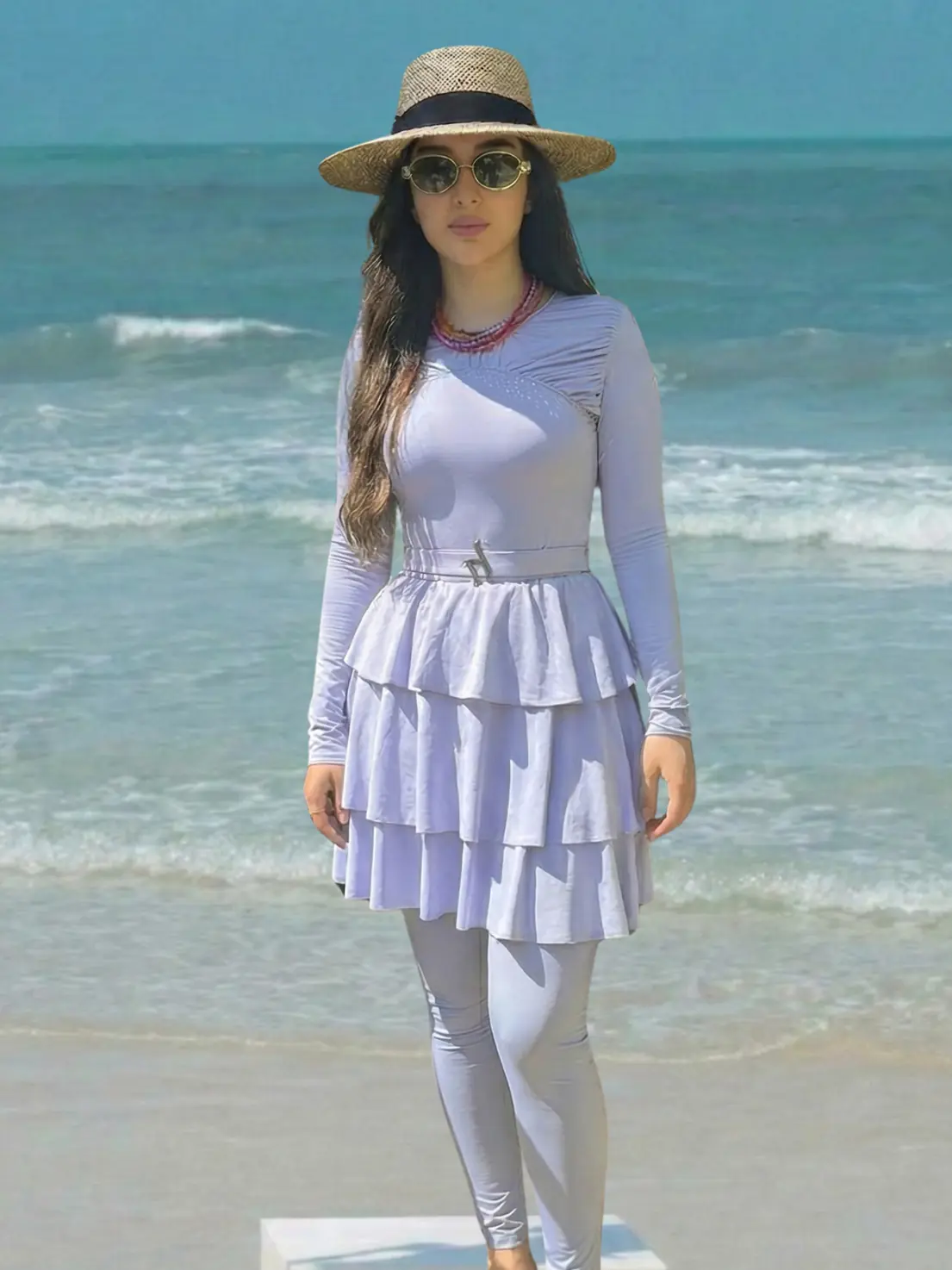 Muse Swim Dress – Lilac