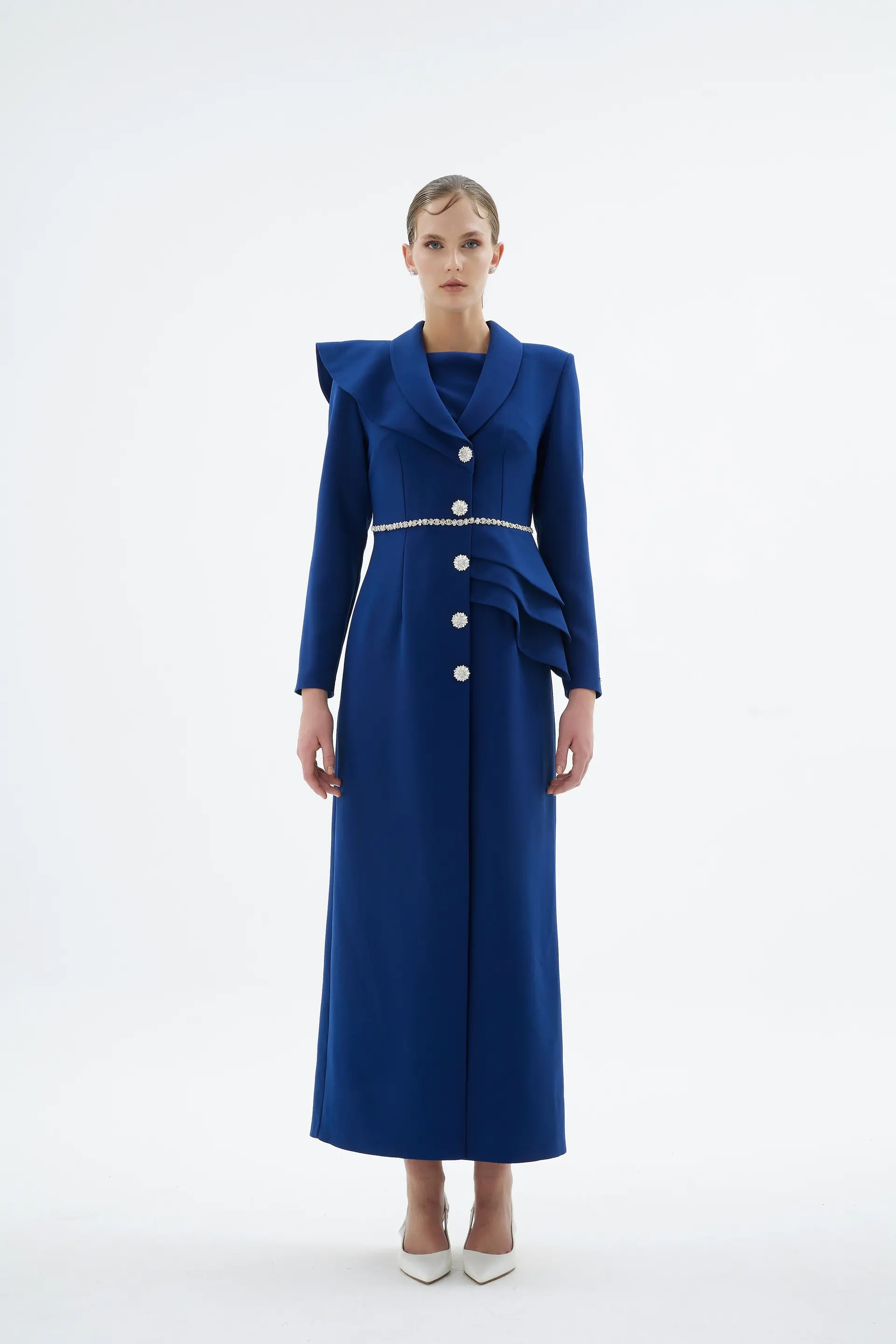 Liana Tailored Jacket Dress – Navy, photo 3