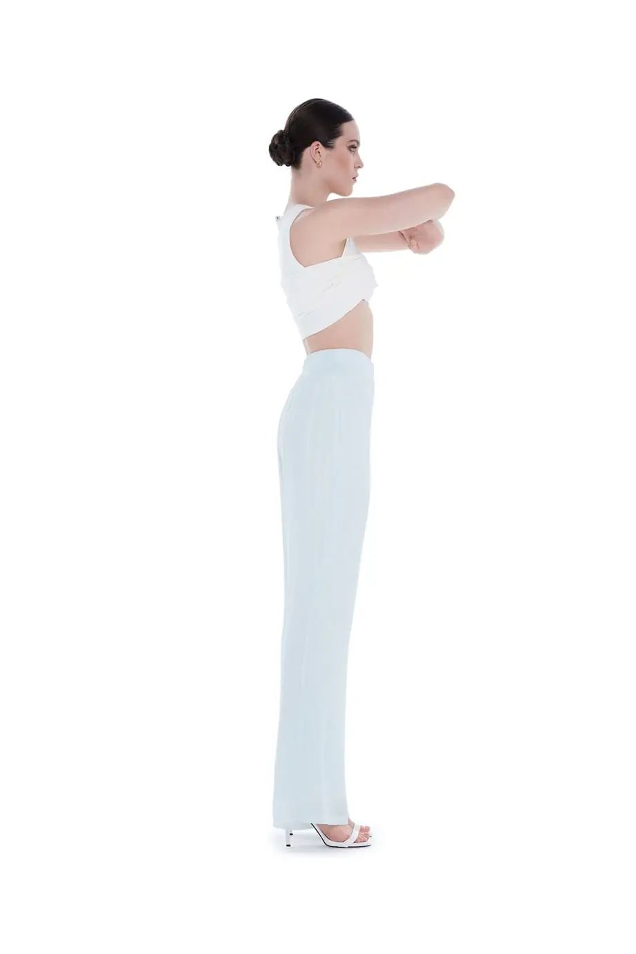 Budva Wide-Leg Trousers – Blue, photo 2