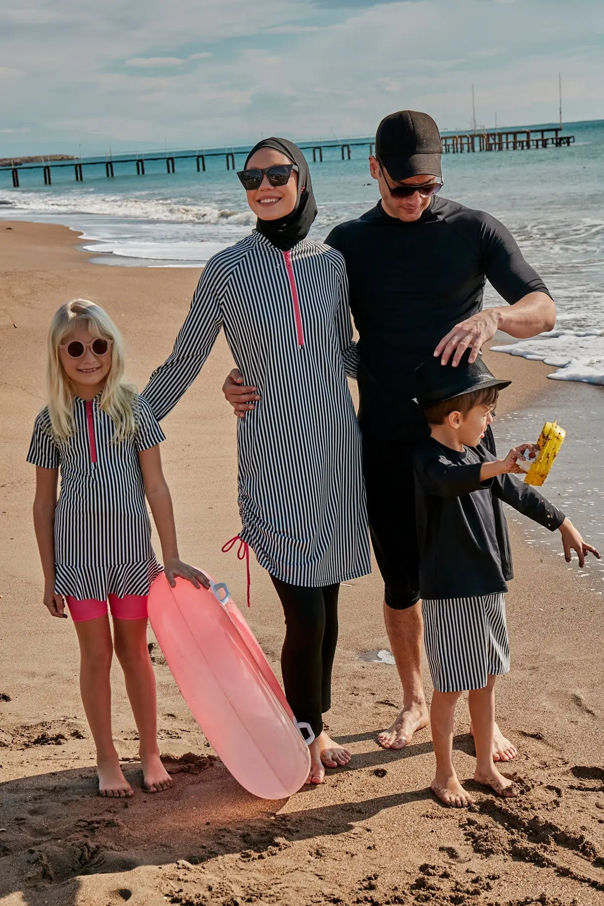 Lycra Black Burkini Modest Swimwear M2488, photo 6