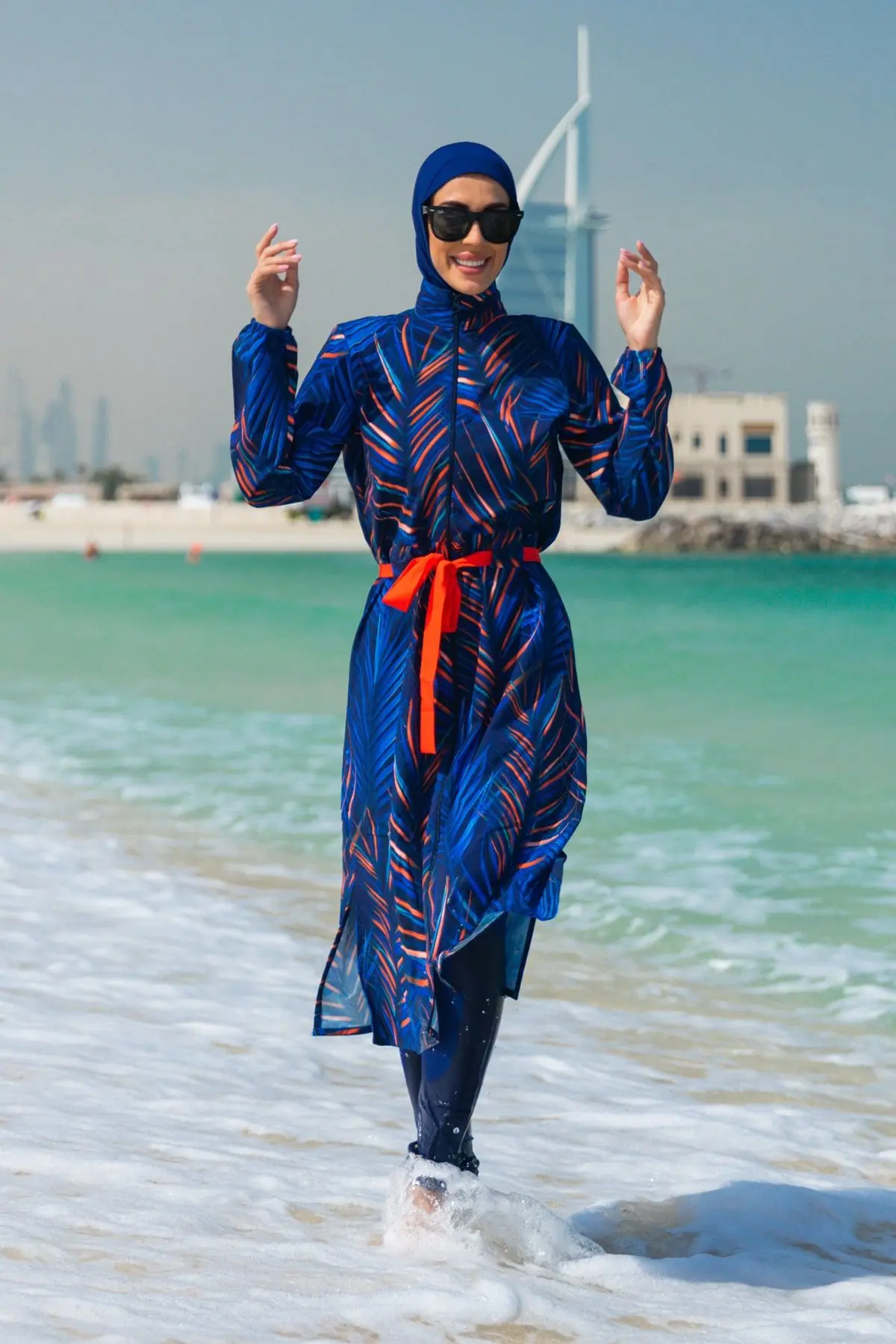 Woven Navy Burkini Modest Swimwear M2305, photo 3