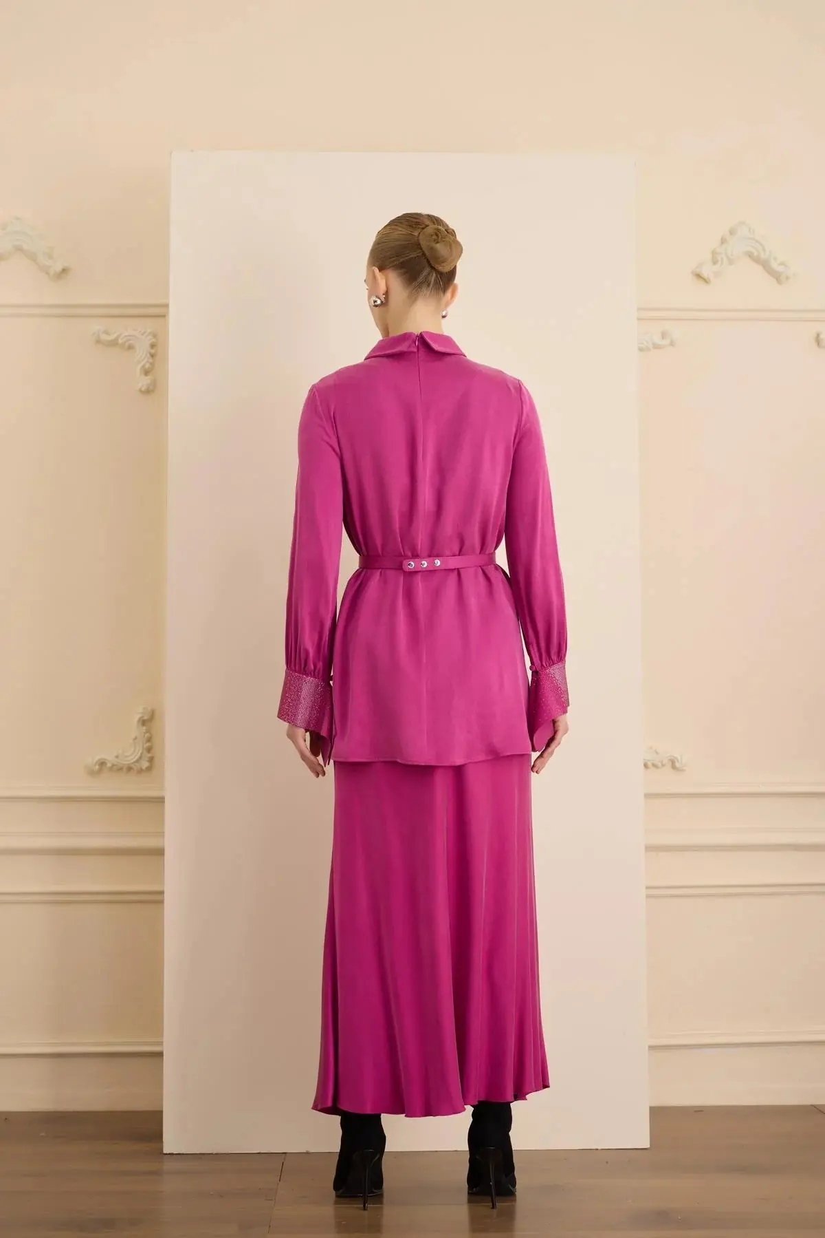 Splendid Embellished Collar Blouse – Fuchsia, photo 3