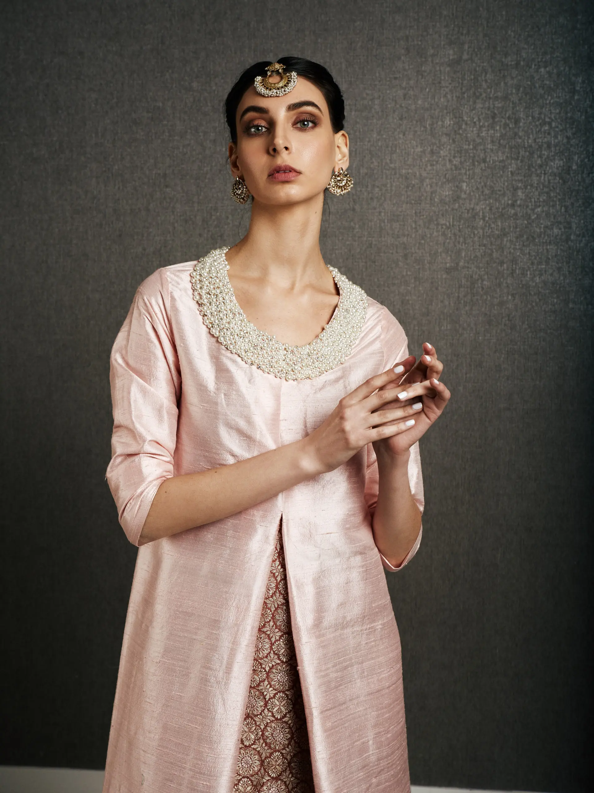 Tamara Maharani Kaftan – Powder Pink