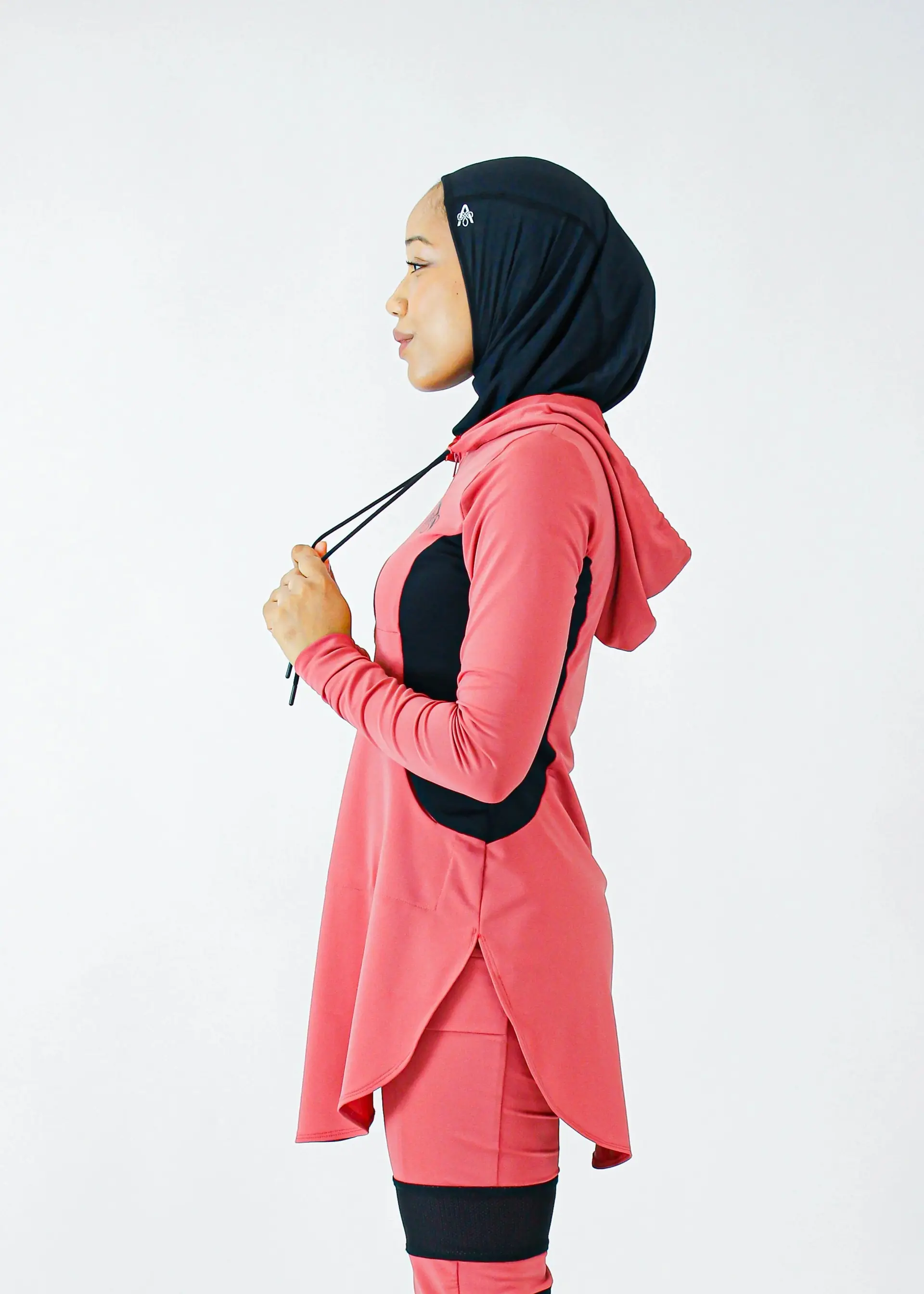 Anna Hooded Performance Tunic - Blaze / Noir, photo 4