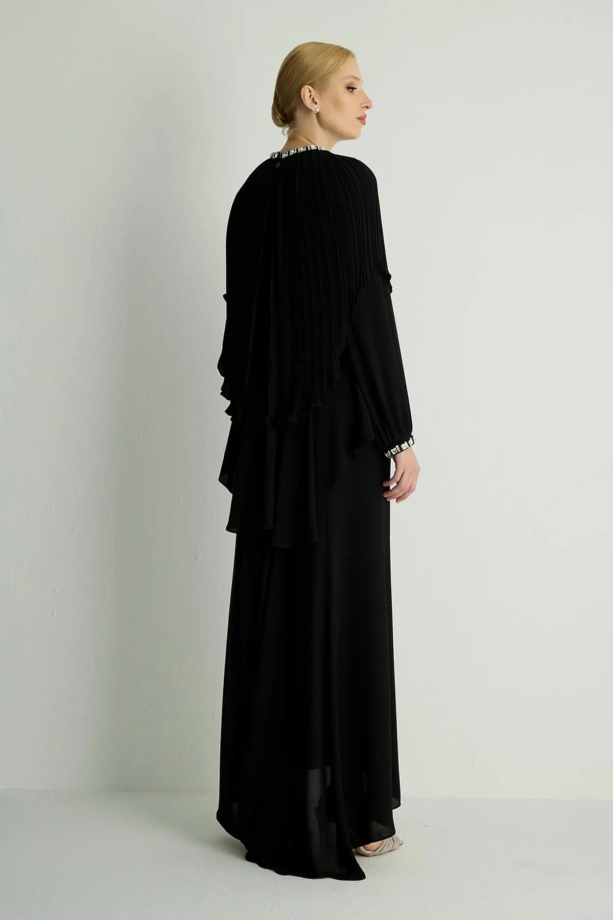 Plume Dress — Black, photo 5