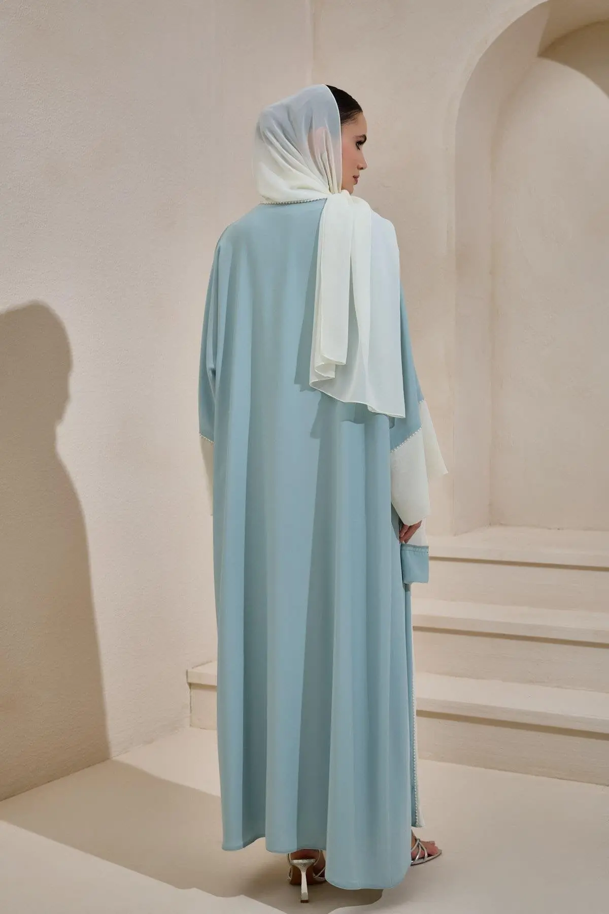 Pearl Sahra Abaya Set Mint Green, photo 4