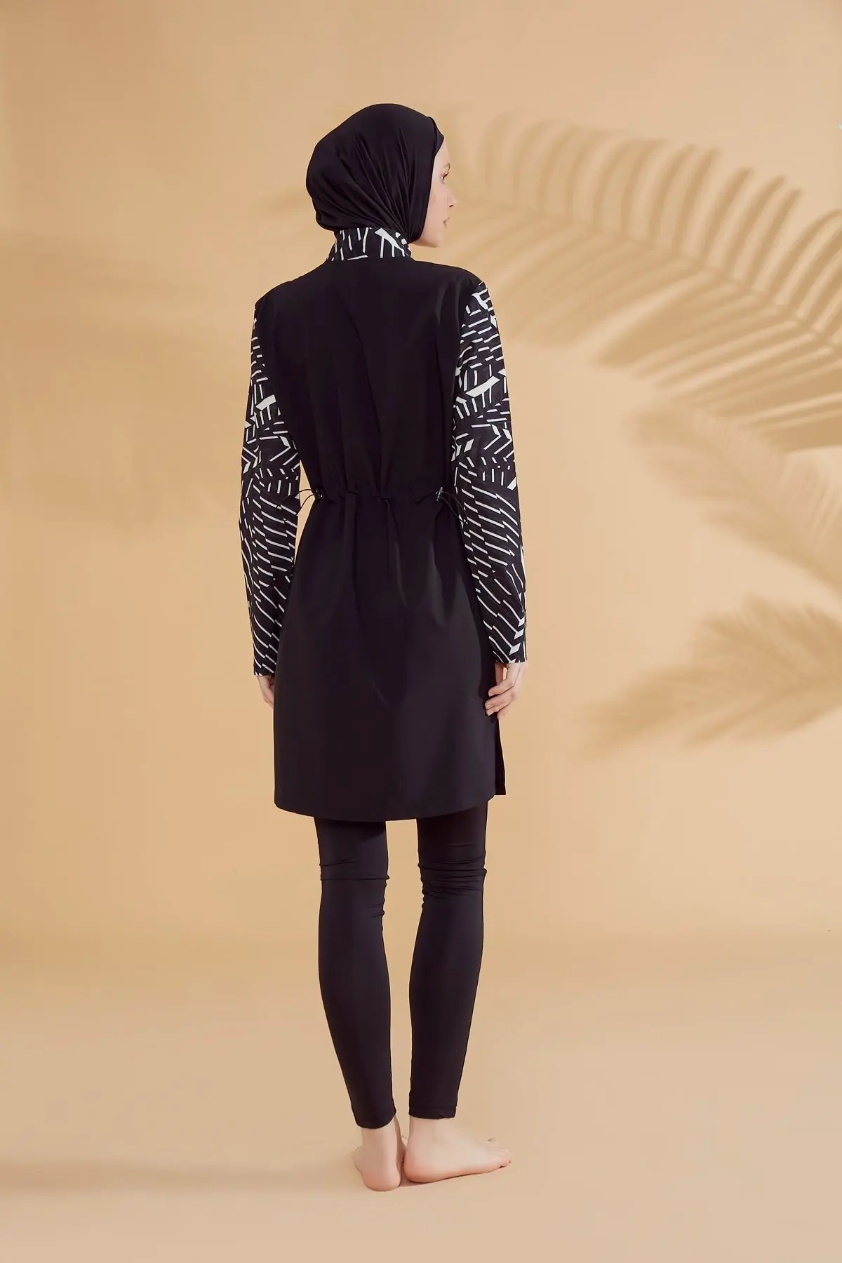 Woven Black Burkini Modest Swimwear M2326, photo 5