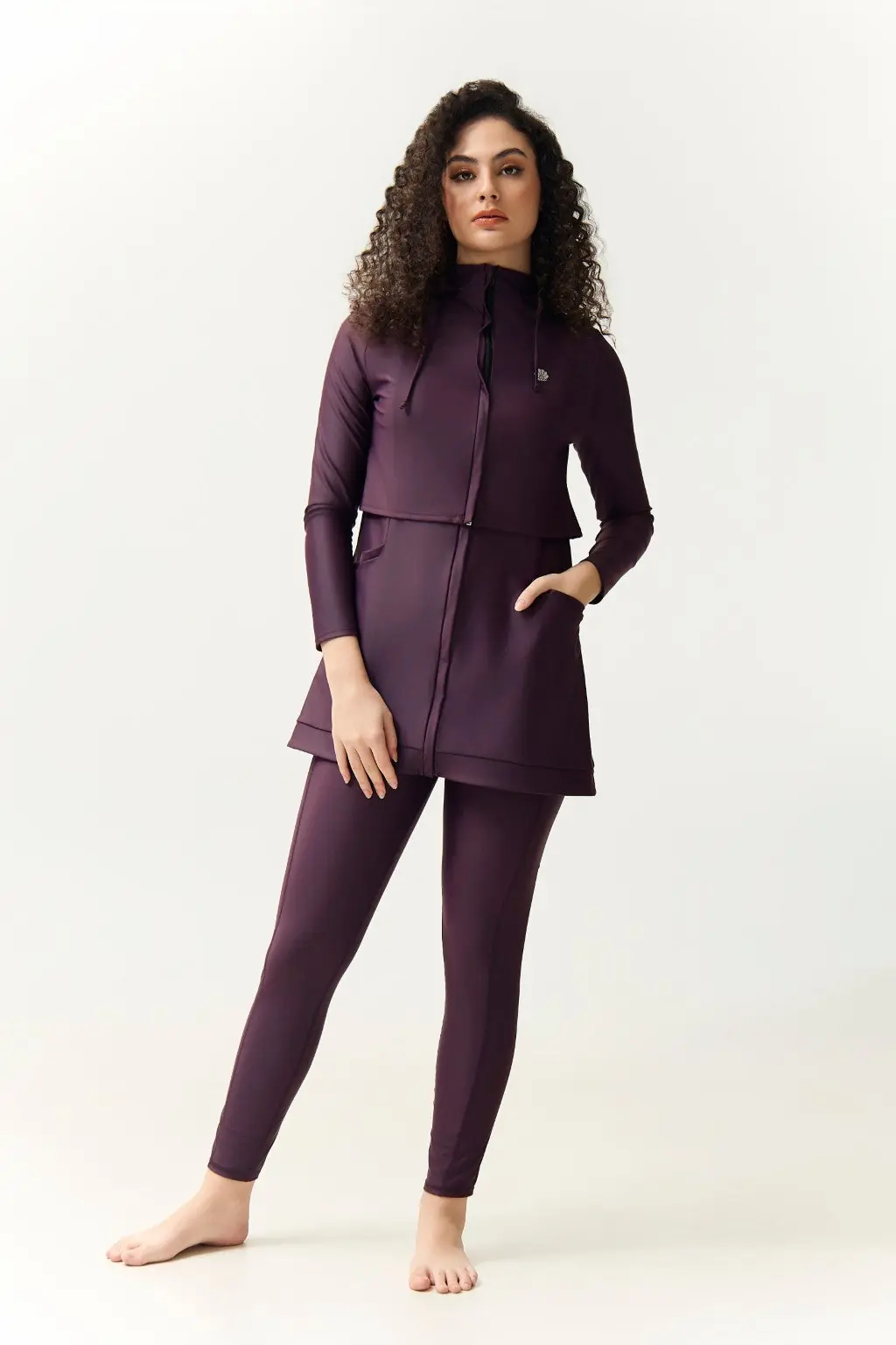 Kaya Swim Dress - Plum