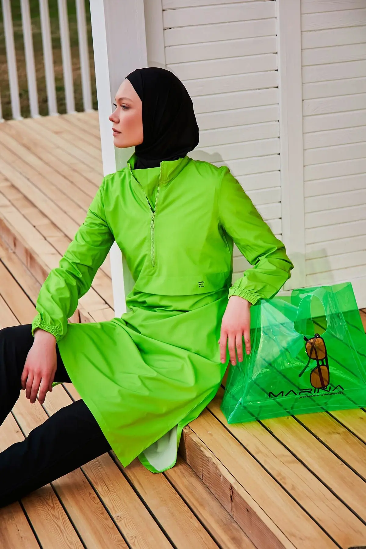 Green Beach Bag C2405