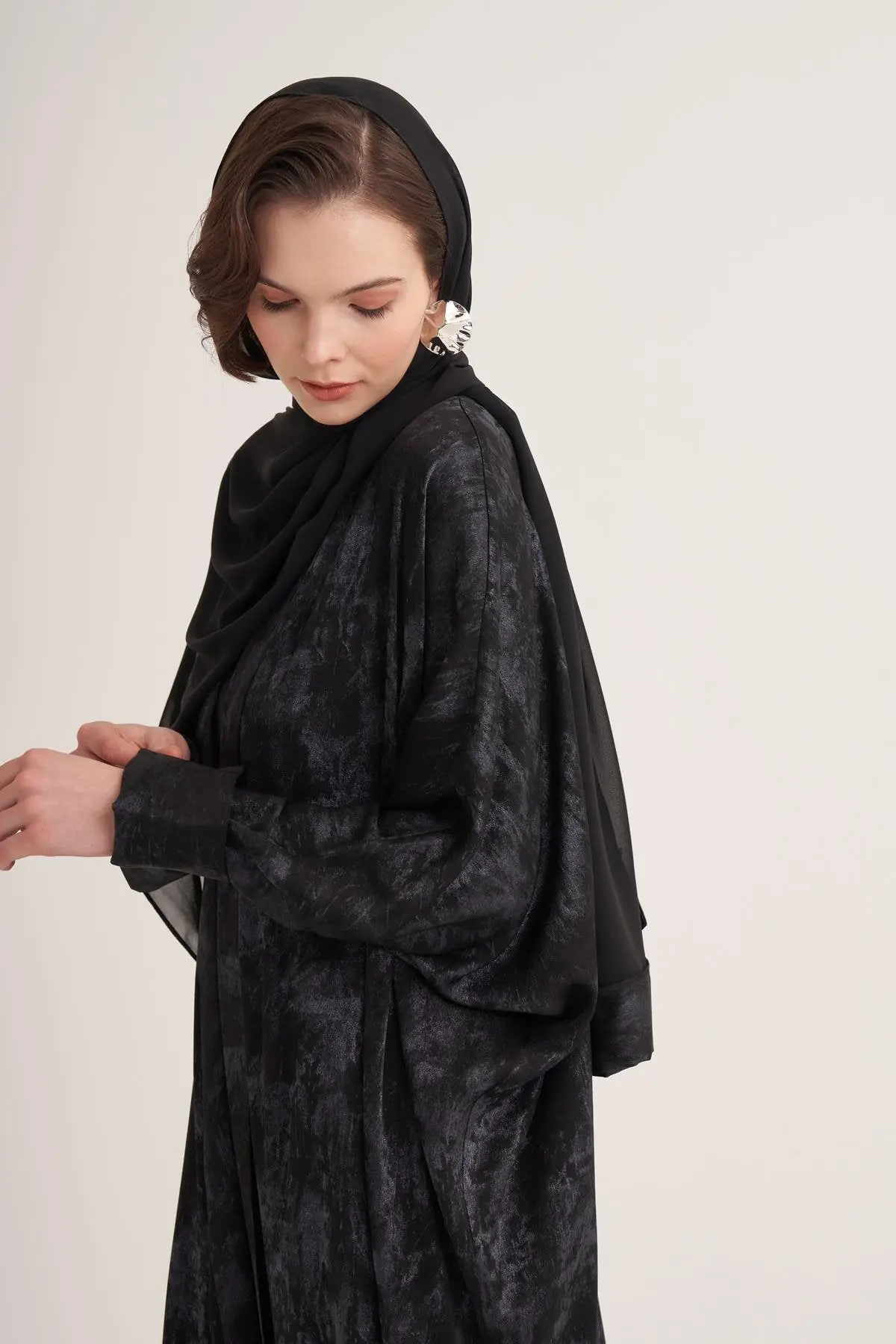 Ness Abaya & Scarf – Navy, photo 2