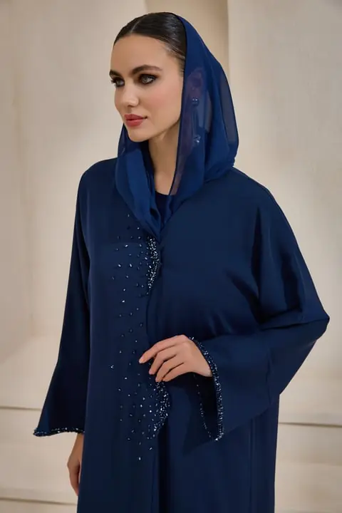 Amara Abaya Set - Navy Blue, photo 2