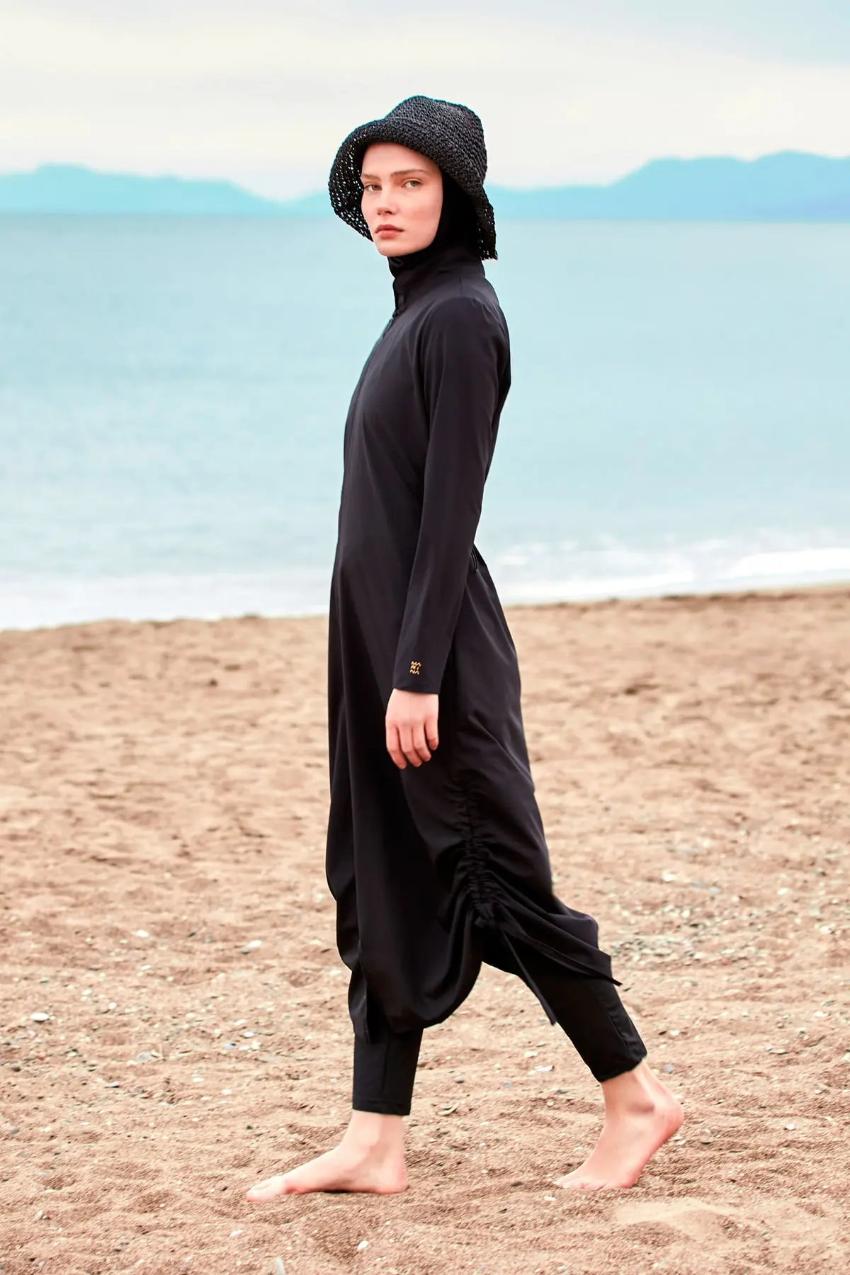 Woven Black Burkini Modest Swimwear M2415, photo 2