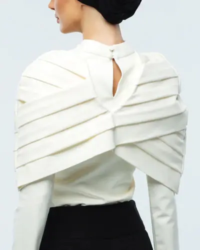 Khorshid Cape and Bodysuit - White, photo 3