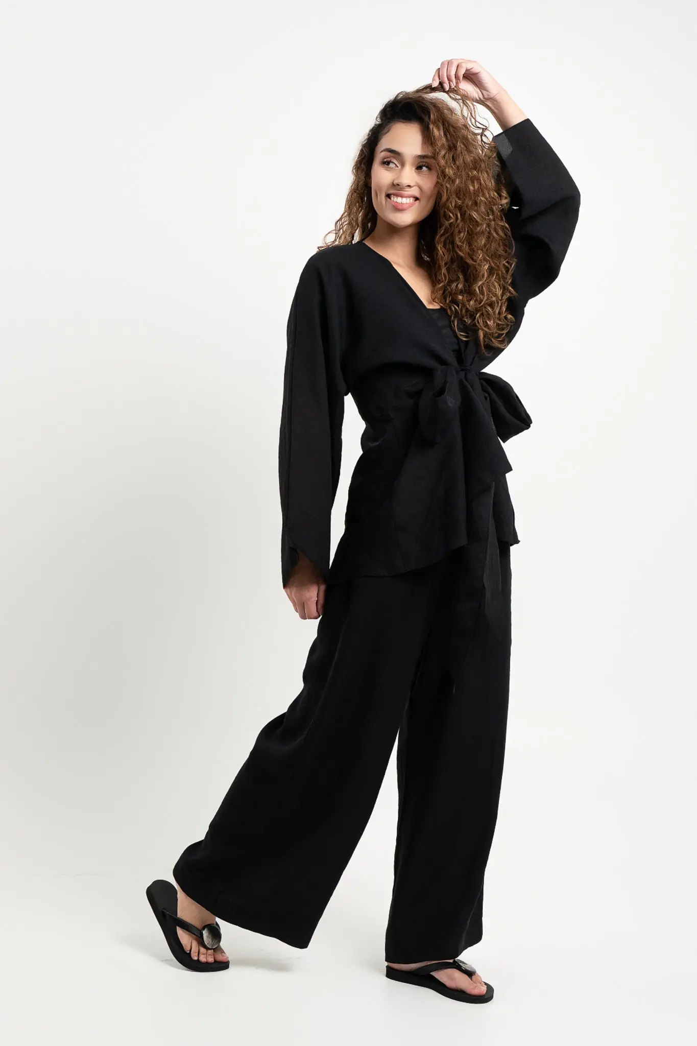 Elan Wrap Top - Black, photo 2