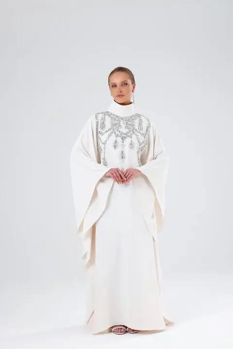 Diamond Kaftan – Cream