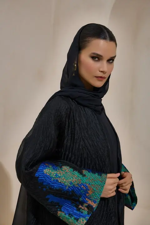 Sapphire Abaya - Black Blue, photo 3