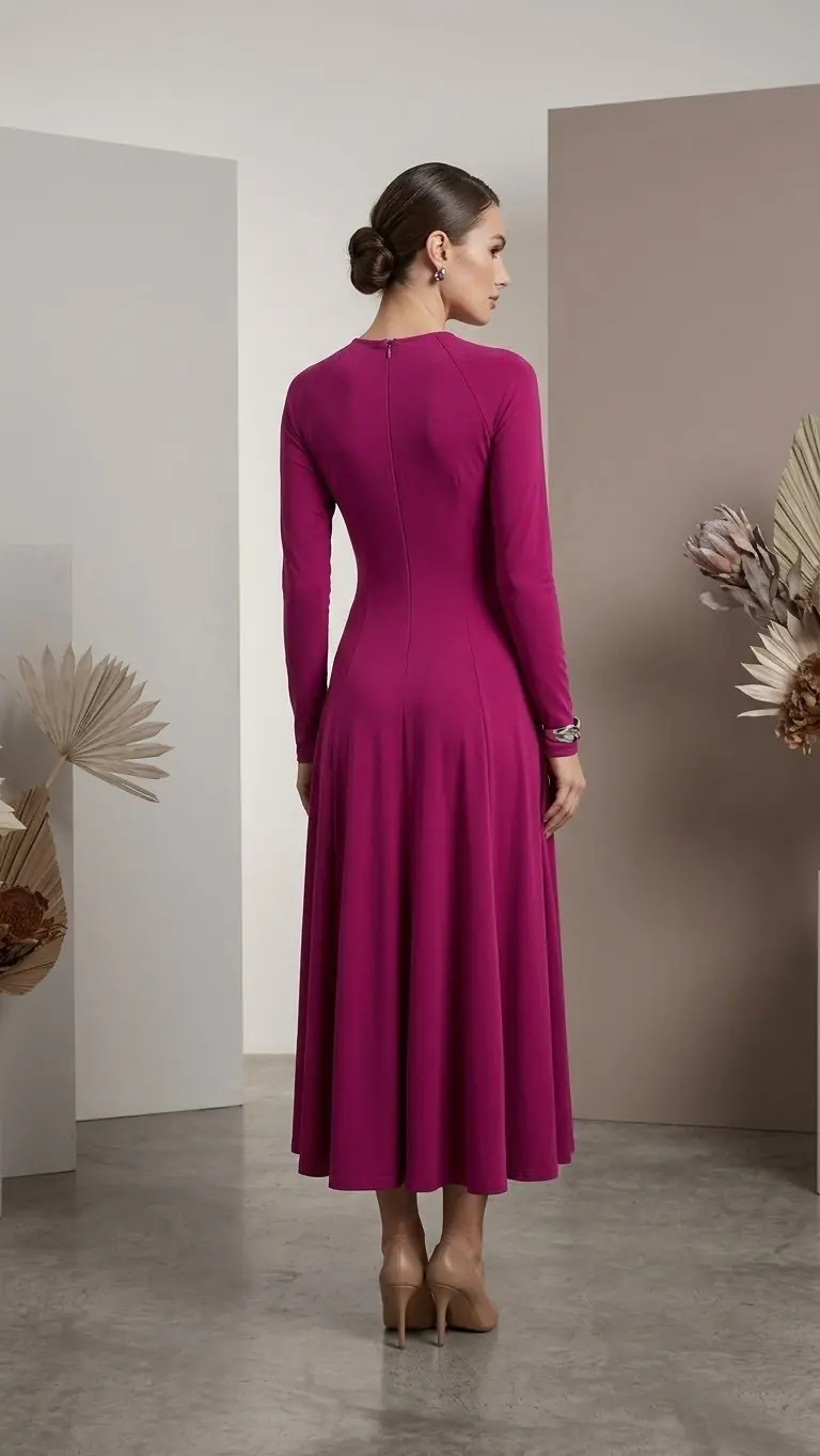 MASAR — Raglan Jersey Dress

Available in Black, Maroon, Dark Blue and Teal Blue, photo 6