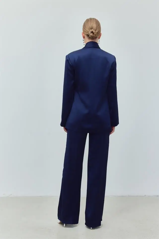 Midnight Silk Set — Navy, photo 4
