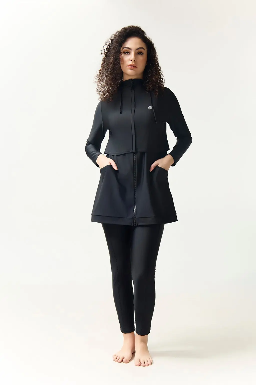 Kaya Swim Dress - Black