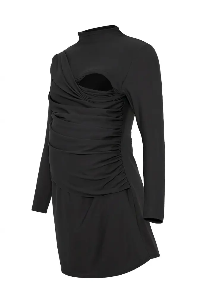 Diana Maternity Swim Dress - Black, photo 4