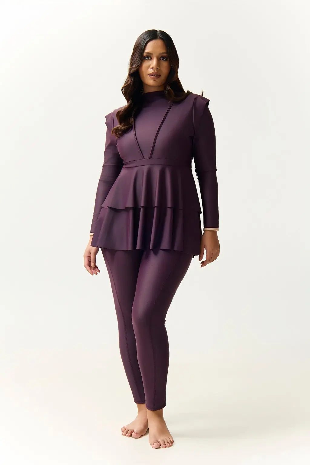 Serena Swim Dress - Plum, photo 5