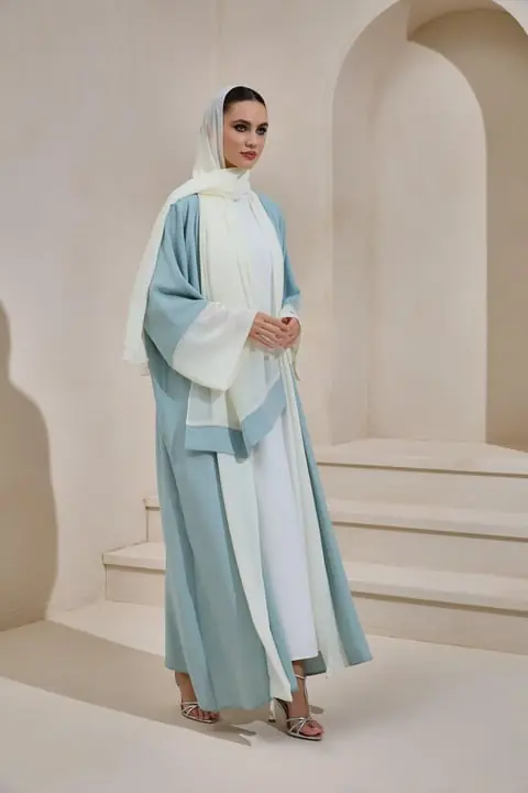 Pearl Sahra Abaya Set Mint Green, photo 3