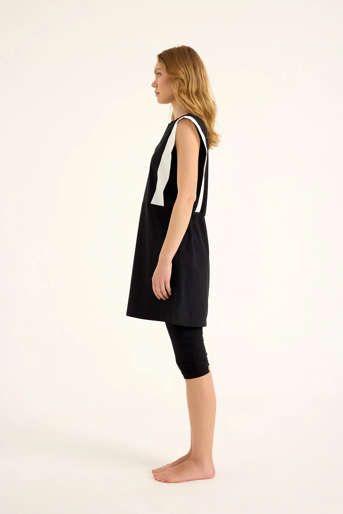 Marina Modest Half-Coverage Swimsuit - Black, photo 7