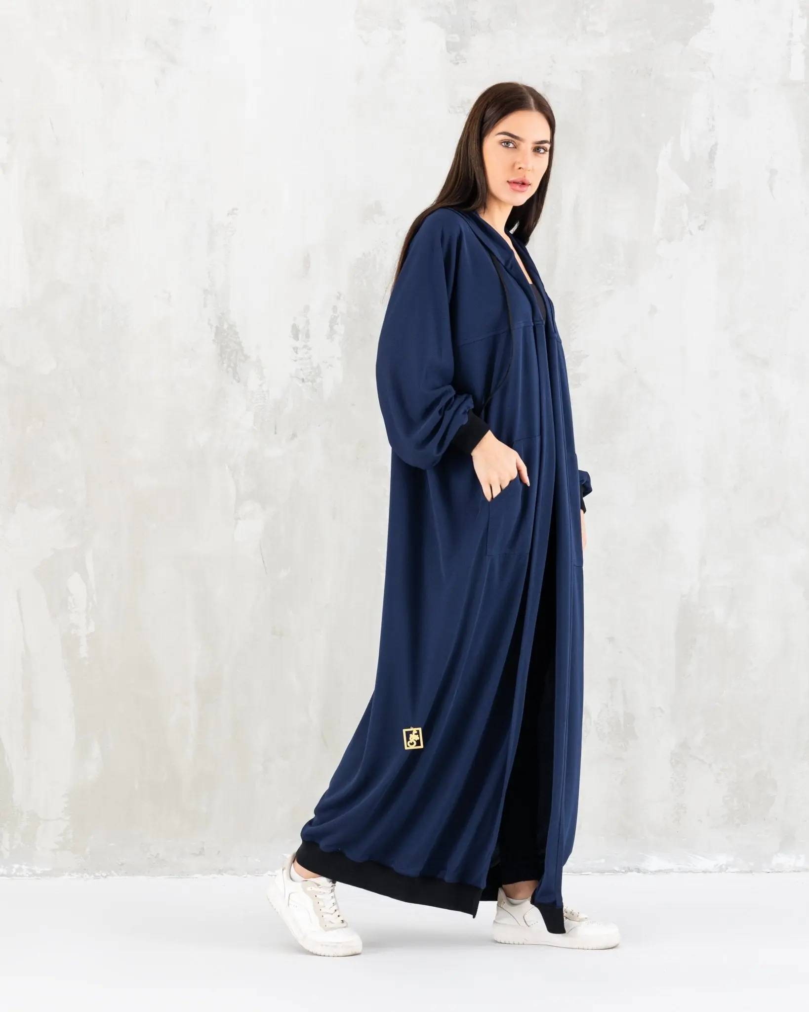 Navy Blue Hoodie sporty wear, photo 2