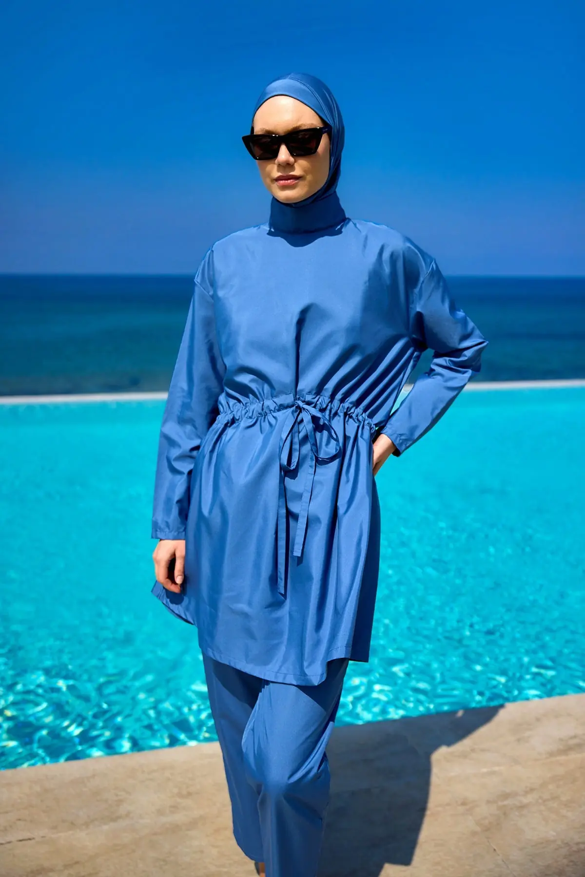 Andalus Full Coverage Burkini Set with Front Ruching A2502-6, photo 2