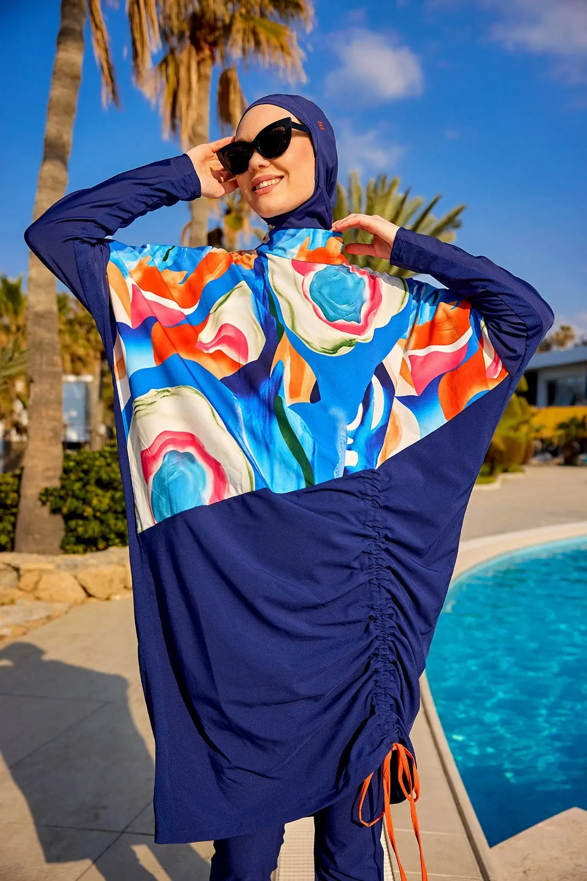 Full Coverage Modest Burkini – Islamic Swimwear Set - Multicolor, photo 2