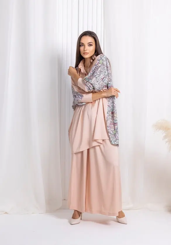 Peach Silk Co-ord Set, photo 4