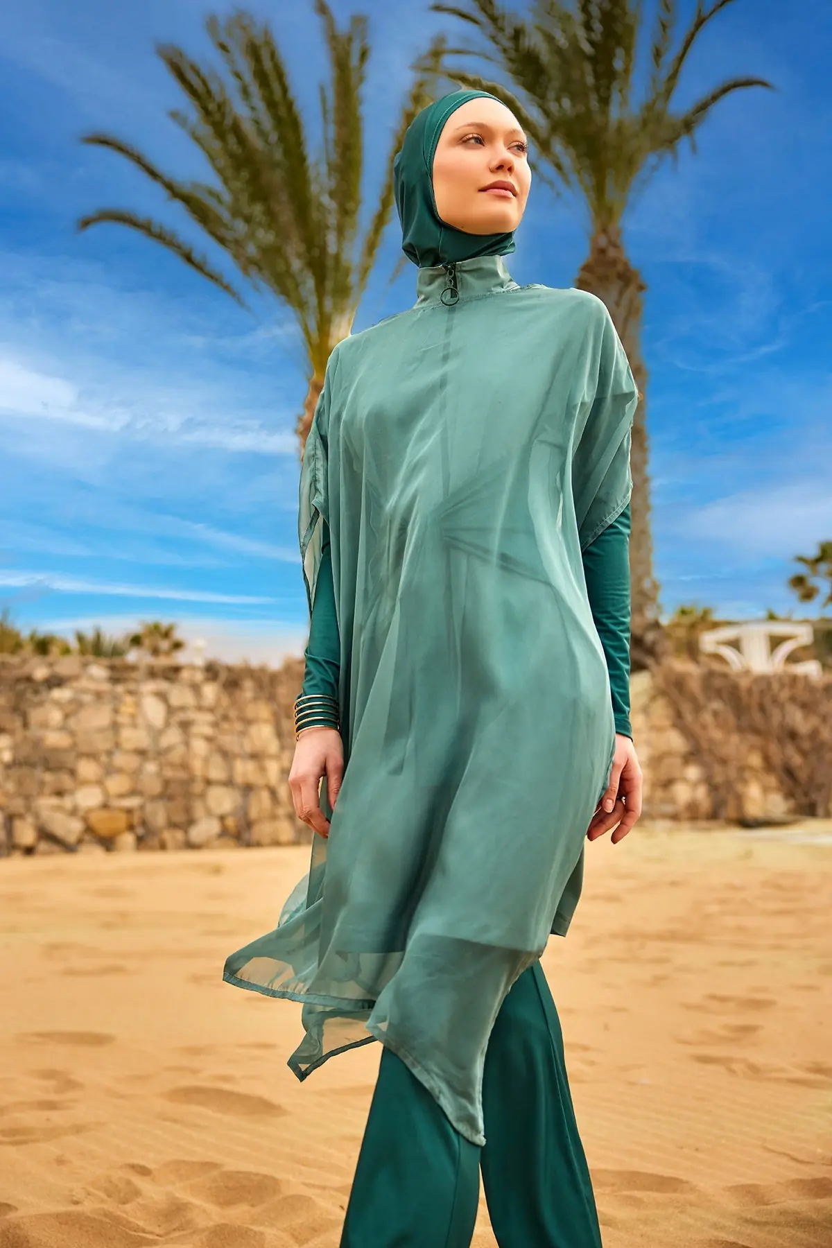 Marina Silky Pareo - Green, photo 2