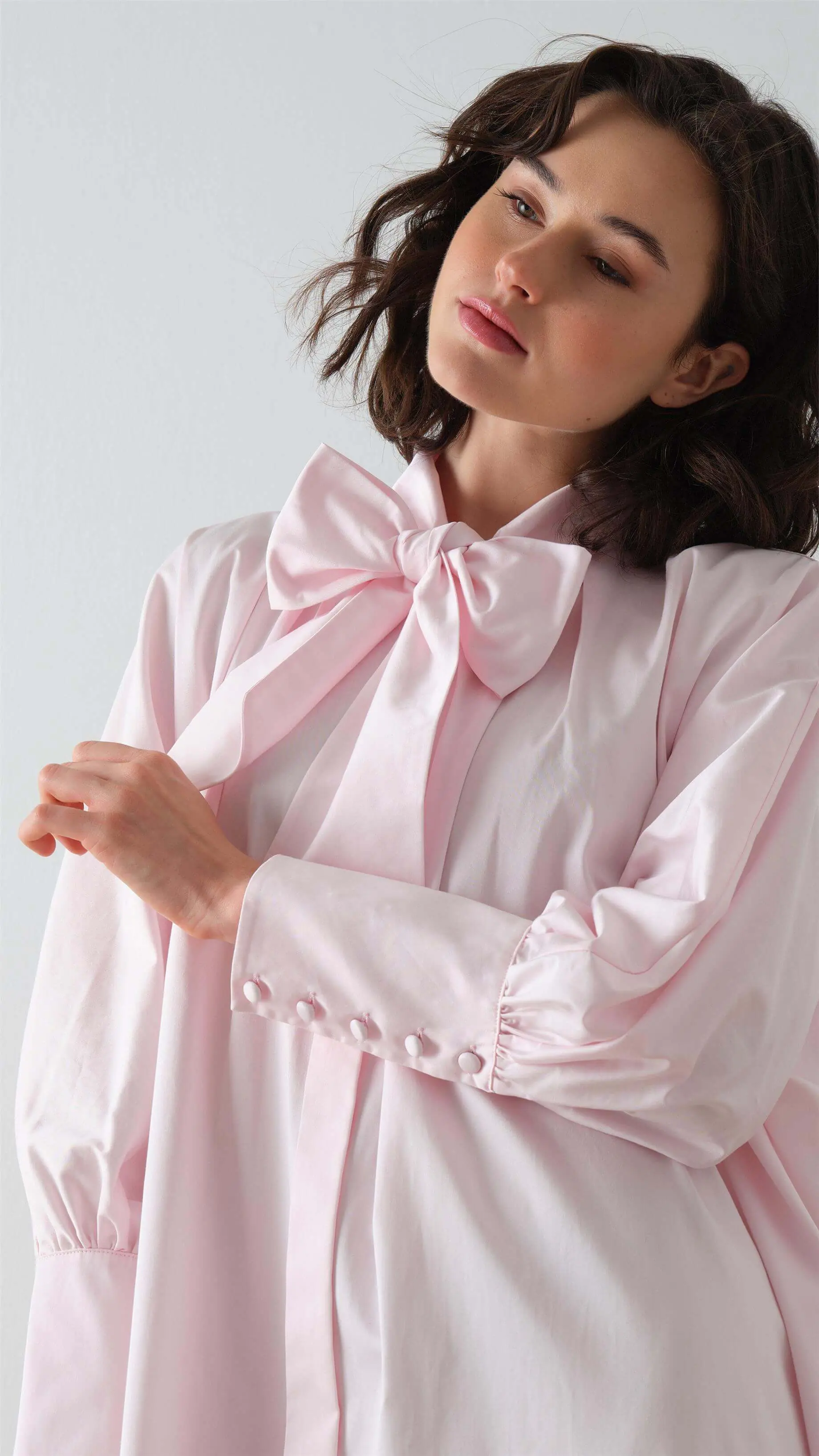 Poplin Shirt Dress – Pink, photo 2