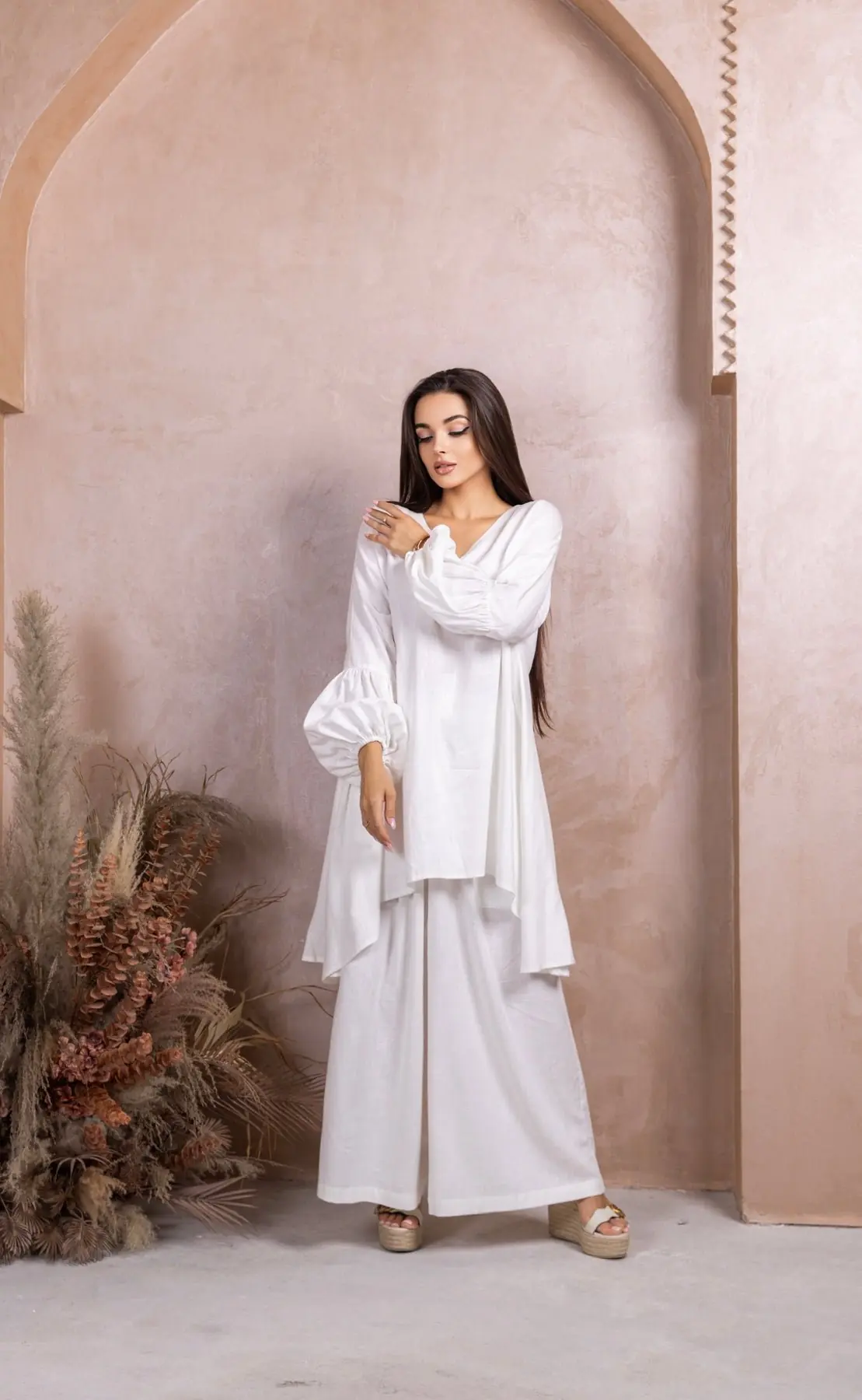 White Linen Co-ord Set, photo 5